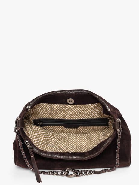 Sac Bandoulière Vintage Cuir Mila louise Marron vintage 3822VC1 vue secondaire 3