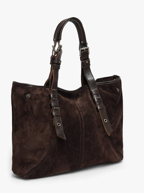 Sac Porté épaule Vintage Cuir Mila louise Marron vintage 3908V vue secondaire 2