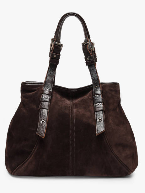 Sac Porté épaule Vintage Cuir Mila louise Marron vintage 3908V vue secondaire 4