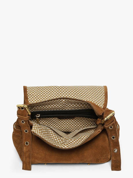 Sac Bandoulière Vintage Cuir Mila louise Beige vintage 3917V vue secondaire 3