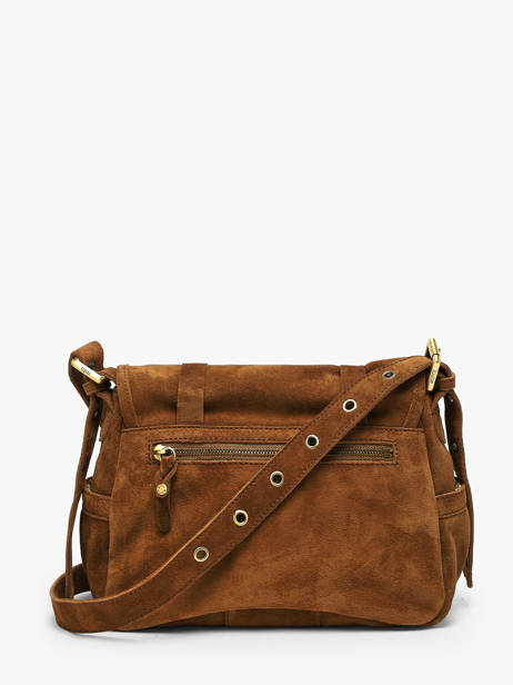 Sac Bandoulière Vintage Cuir Mila louise Beige vintage 3917V vue secondaire 4
