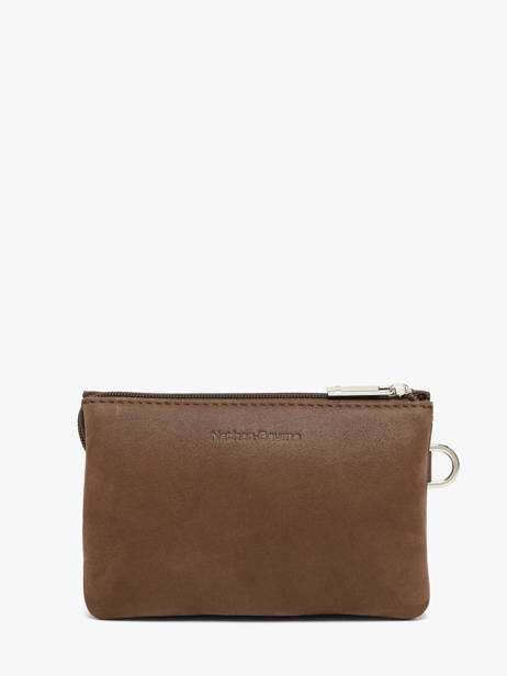 Porte-monnaie Cuir Nathan baume Marron dynasty NG vue secondaire 2