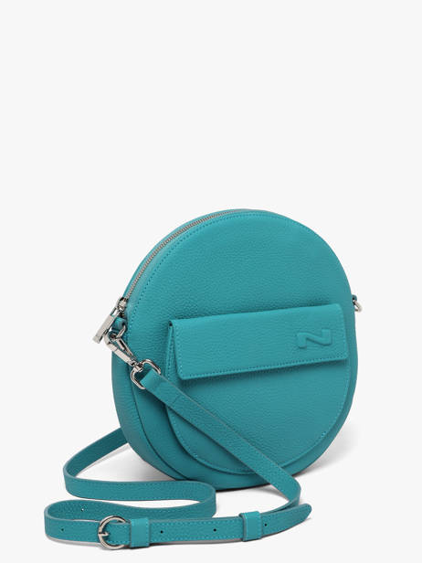 Sac Bandoulière Dorine Cuir Nathan baume Bleu nathan 32PO vue secondaire 2