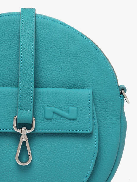 Sac Bandoulière Dorine Cuir Nathan baume Bleu nathan 32PO vue secondaire 3
