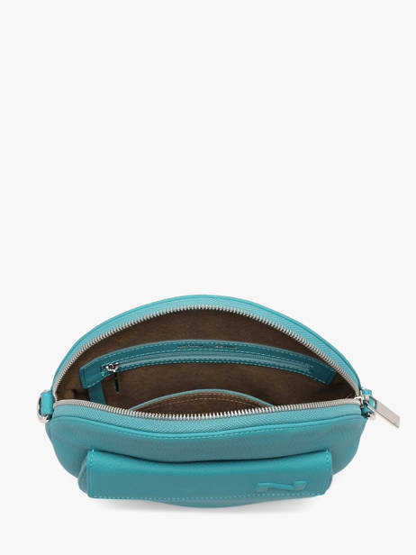Sac Bandoulière Dorine Cuir Nathan baume Bleu nathan 32PO vue secondaire 4