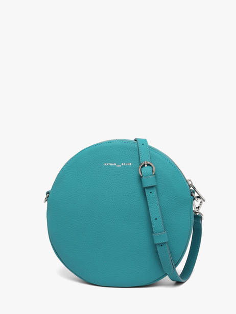 Sac Bandoulière Dorine Cuir Nathan baume Bleu nathan 32PO vue secondaire 5