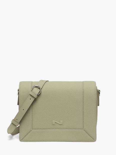 Sac Bandoulière Rotterdam Cuir Nathan baume Vert mondrian 3