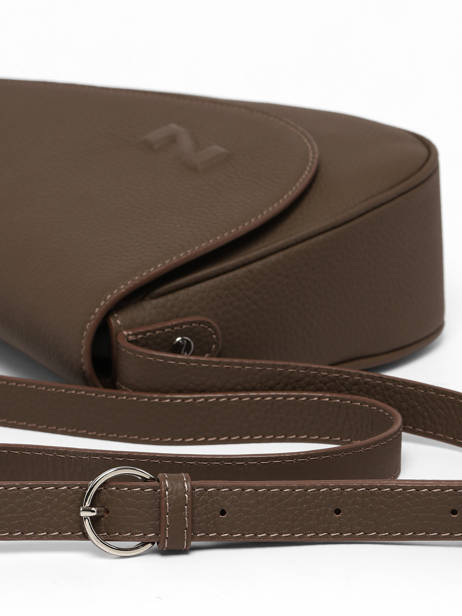 Sac Bandoulière Sunny Cuir Nathan baume Marron n city 6 vue secondaire 3