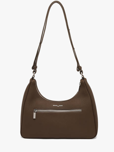 Sac Porté épaule Manaus Cuir Nathan baume Marron brasil 2 vue secondaire 4