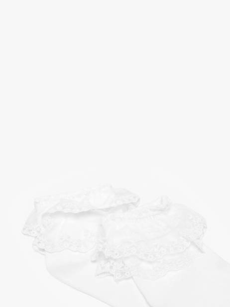 Chaussettes Joline Lace Pieces Blanc socks women 17140916 vue secondaire 1