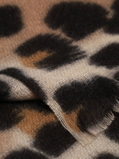 Écharpe Jorna Léopard Pieces Beige jorna 17144833 vue secondaire 1