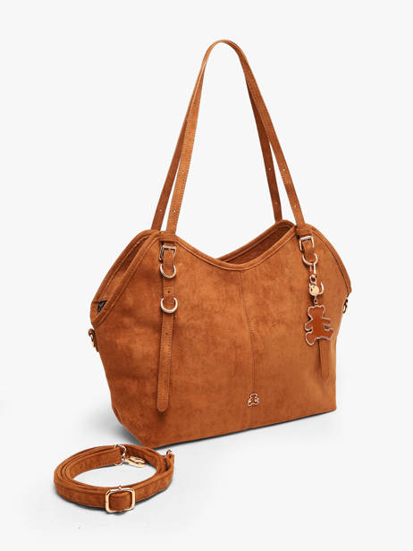 Sac Porté épaule Surpique Lulu castagnette Marron surpique BAKI vue secondaire 1