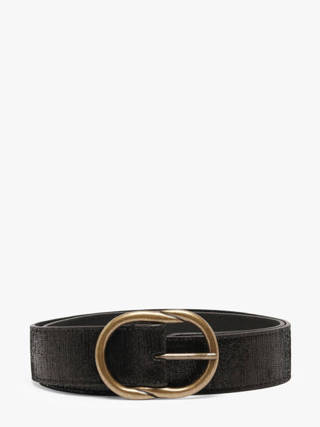 Ceinture Femme Cuir Pieces Noir laura 17125486