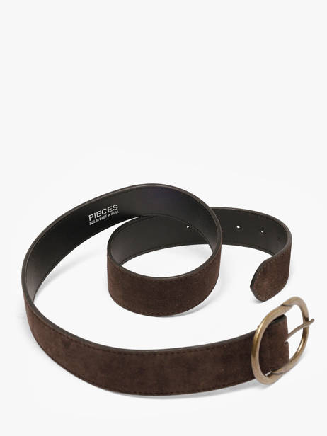 Ceinture Pieces Marron laura 17112619 vue secondaire 2