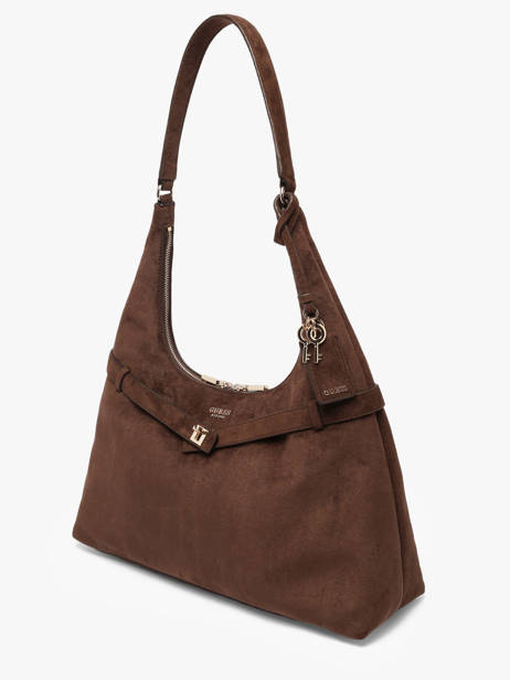 Sac Porté épaule Ella Polyester Guess Marron ella SG975401 vue secondaire 1