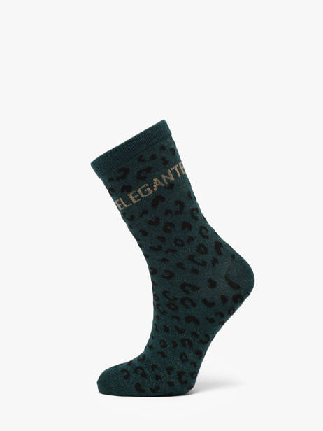 Chaussettes Leo Statement Pieces Vert socks women 17163852