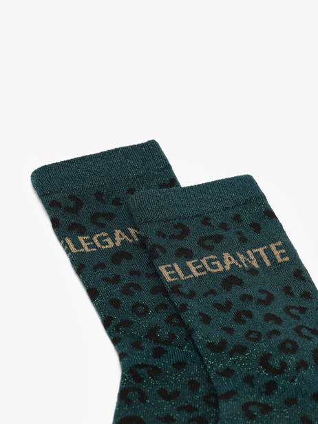 Chaussettes Leo Statement Pieces Vert socks women 17163852 vue secondaire 1