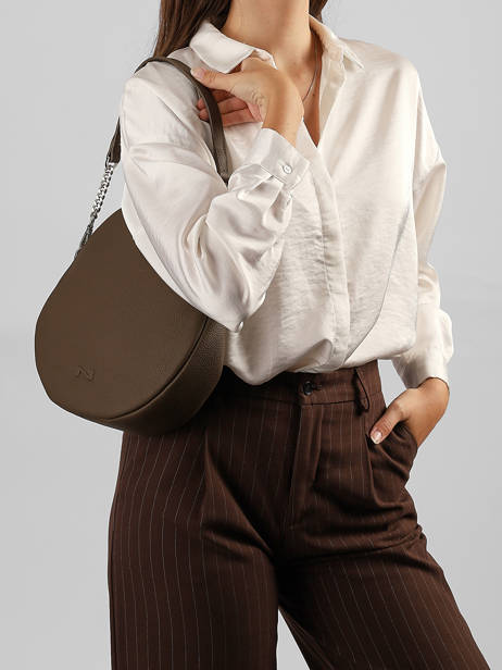Sac Porté épaule Anna Cuir Nathan baume Marron nathan 9 vue secondaire 1