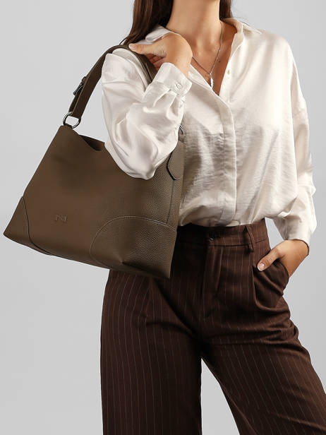 Sac Porté épaule Tango Bis Cuir Nathan baume Marron nathan 52 vue secondaire 1