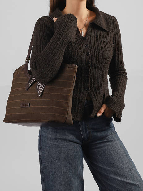Shoulder Bag Croco Chic David jones Brown croco chic CM8681 other view 1