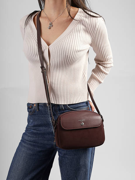 Sac Bandoulière Essentiel David jones Marron essentiel CM8699 vue secondaire 1