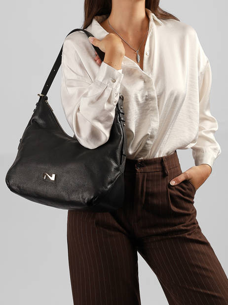 Leather Carrie Shoulder Bag Nathan baume Black vogue 1 other view 1