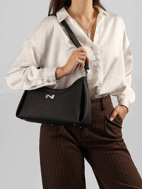 Leather Maia Shoulder Bag Nathan baume Black nymphea 6 other view 1