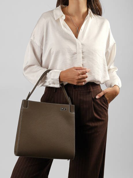 Leather Elisabeth Top-handle Bag Nathan baume Brown dynasty 4 other view 1