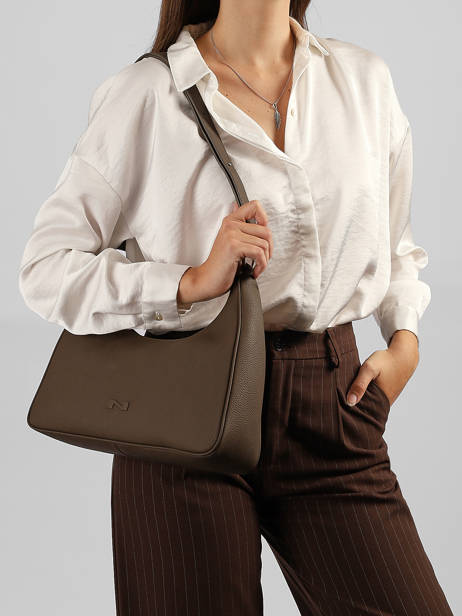 Leather Manaus Shoulder Bag Nathan baume Brown brasil 2 other view 1