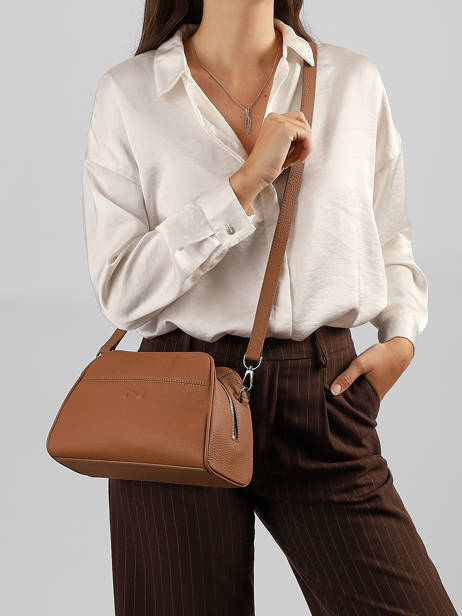 Leather Brenda Crossbody Bag Nathan baume Brown state 2 other view 1