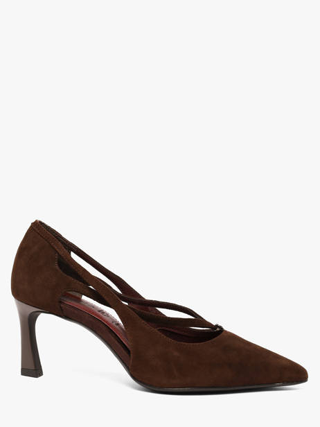 Heeled Pumps In Leather Tamaris Brown women 47