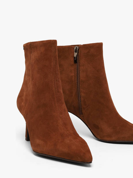 Bottines Talon Aiguille En Cuir Tamaris Marron women 45 vue secondaire 1