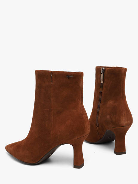 Bottines Talon Aiguille En Cuir Tamaris Marron women 45 vue secondaire 2
