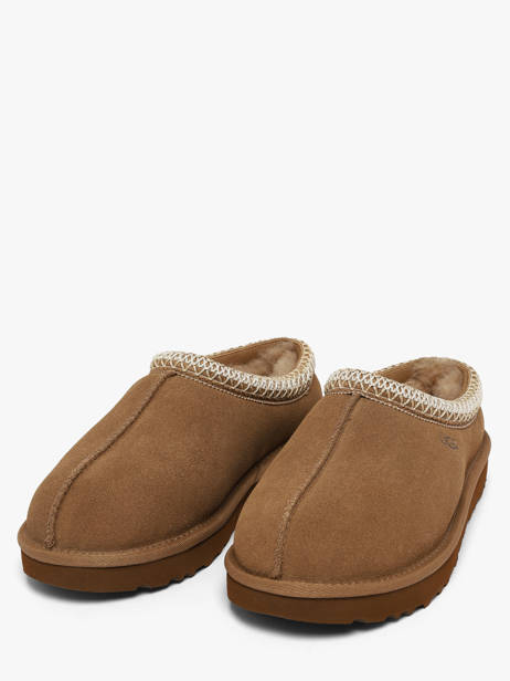 Slippers Tasman Ii In Leather Ugg Beige women 1174470 other view 1