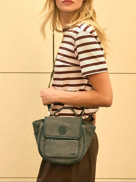 Crossbody Bag Wanderer Cotton Cabaia Green wanderer CROSSWAN other view 1
