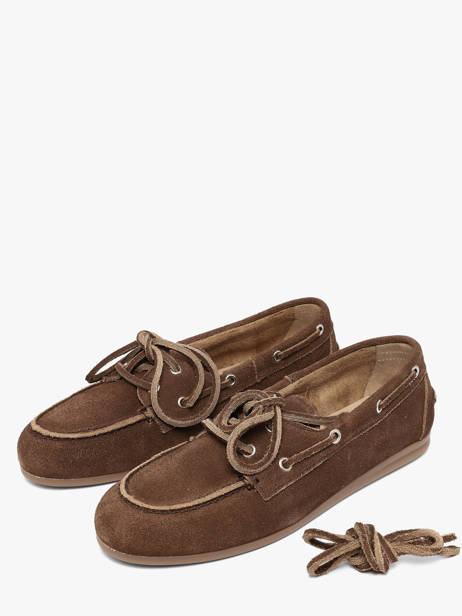 Boat Shoes In Leather Pavement Brown women 24128347 other view 1