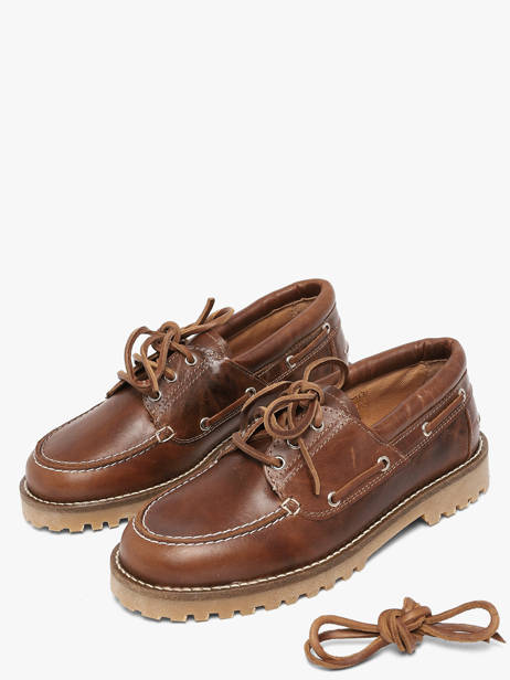 Boat Shoes In Leather Pavement Brown women 24324052 other view 1