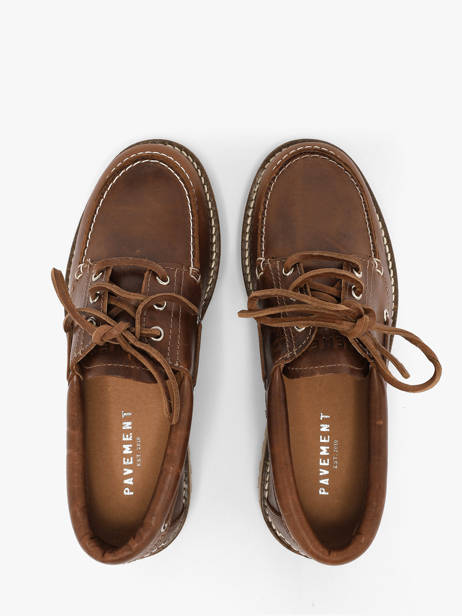 Boat Shoes In Leather Pavement Brown women 24324052 other view 3