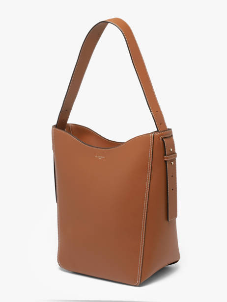 Sac Hobo M Céleste En Cuir Lisse Le tanneur Marron celeste TLES1410 vue secondaire 2