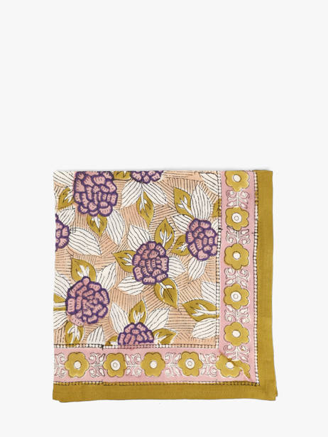 Petit Foulard Pénélope 50x50 Byzantine Jaune foulard PEN vue secondaire 1