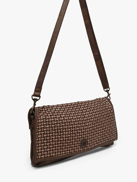 Sac Bandoulière Heritage Cuir Biba Marron heritage KAB8L vue secondaire 1