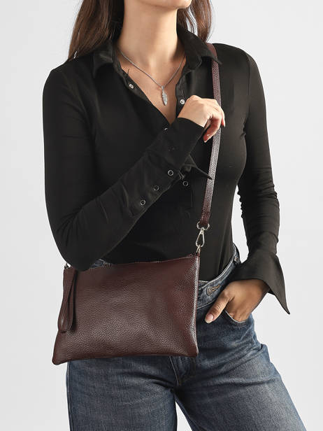 Sac Bandoulière Caviar Cuir Milano Violet caviar CA26064 vue secondaire 1