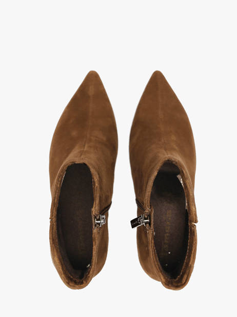 Bottines Talon Aiguille En Cuir Tamaris Marron women 45 vue secondaire 3