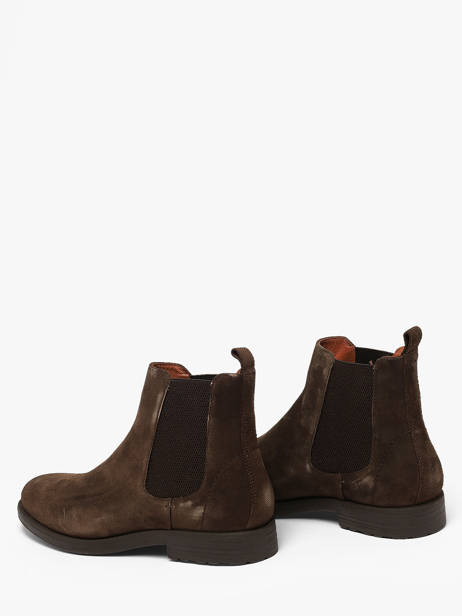 Chelsea Boots En Cuir Kost Marron men B00030B vue secondaire 2