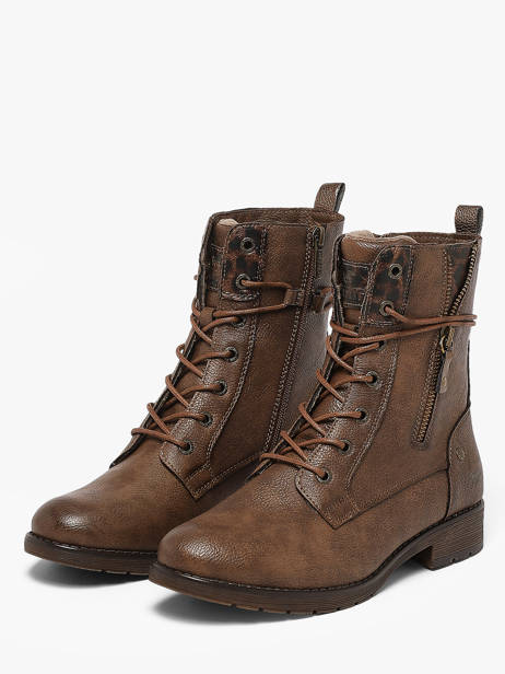 Boots Mustang Marron women M0052022 vue secondaire 1