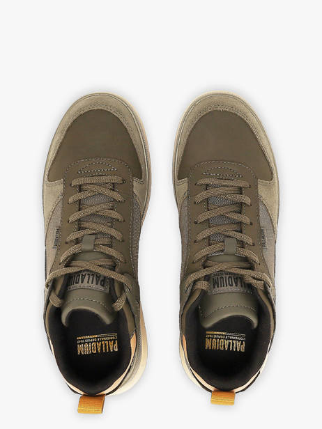 Sneakers En Cuir Palladium Vert men 4340325 vue secondaire 3