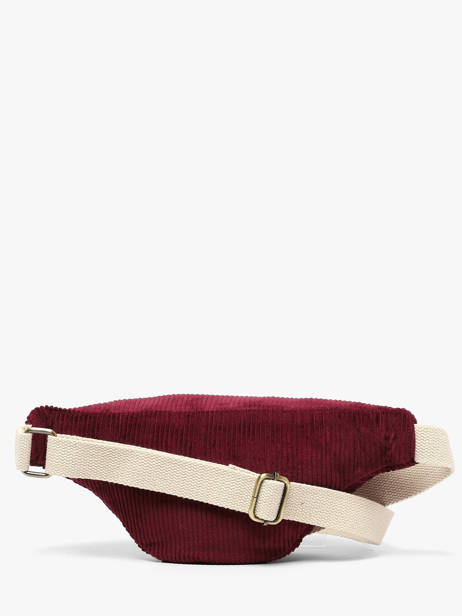 Sac Banane Hindbag Rouge velours V vue secondaire 4