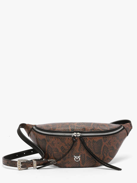Sac Banane Cuir Pinko Marron love bag icon 6724A3E5