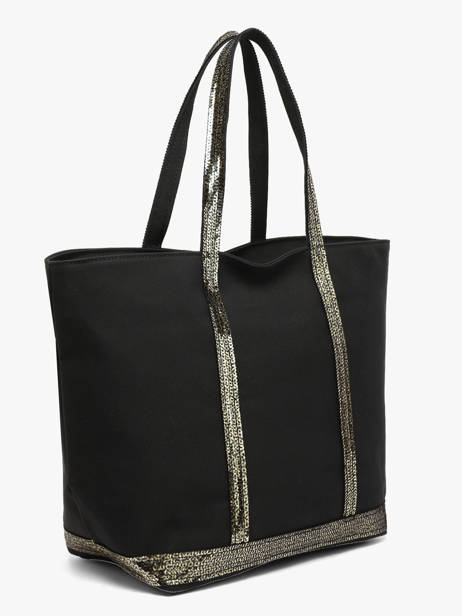 Le Cabas L Zippé Paillettes Vanessa bruno Noir cabas 1V40409 vue secondaire 2