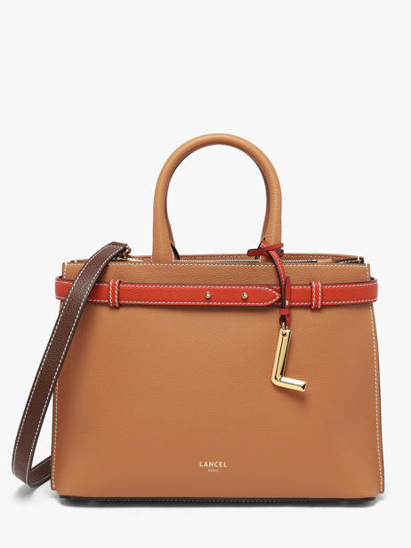 Sac Porté Main Faubourg Cuir Lancel Marron faubourg A13548